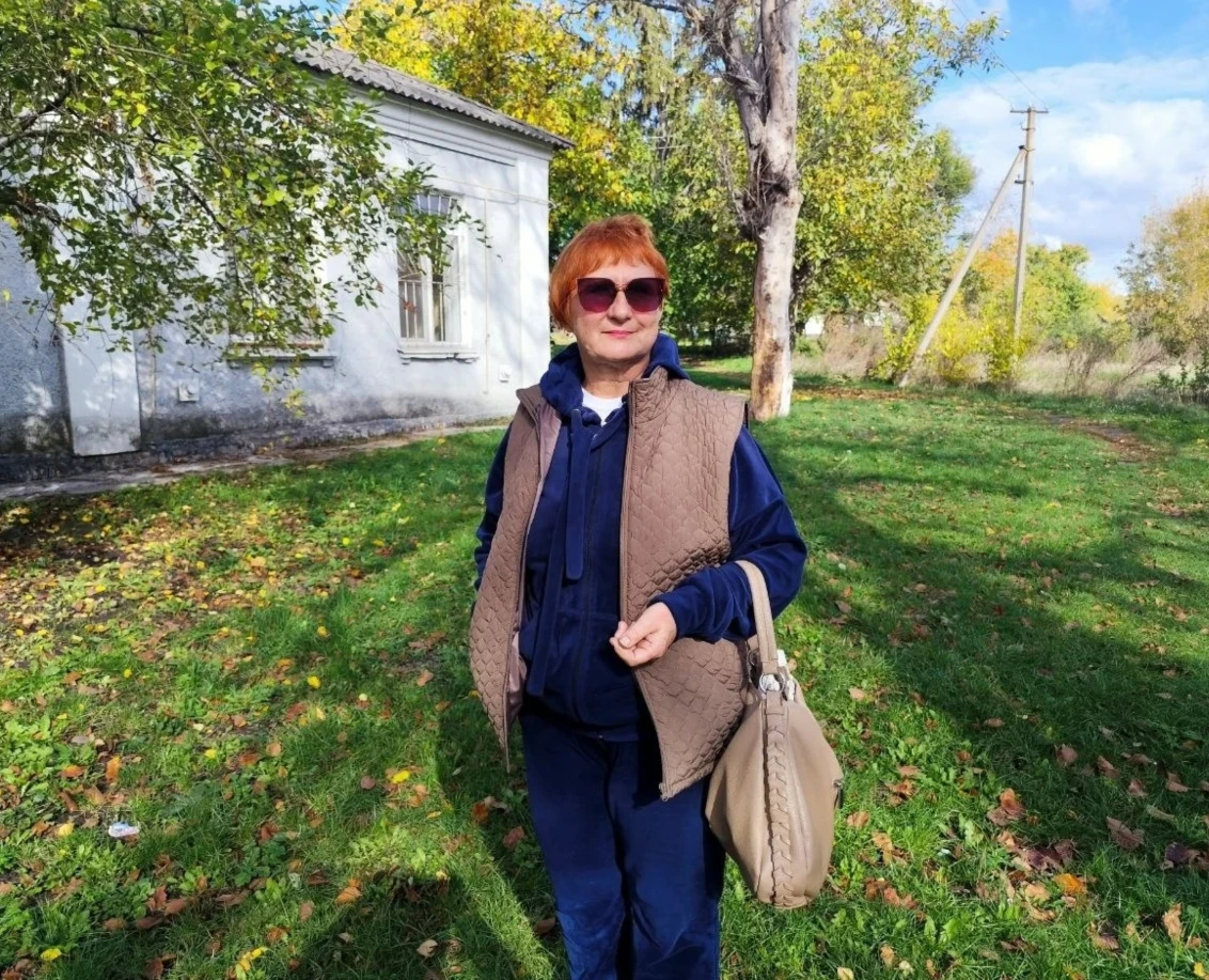 Жителька села Володимирівка Лариса Рибачок