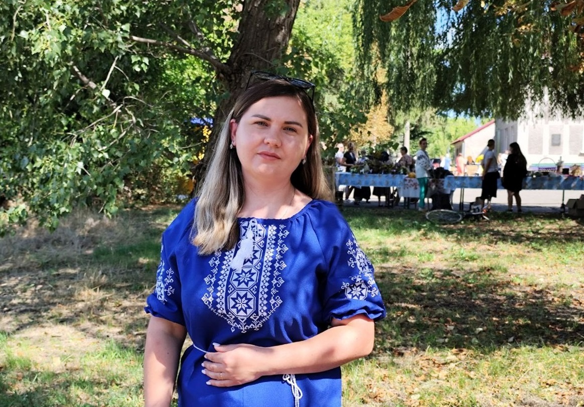 Мешканка села Васине Жанна Кобець
