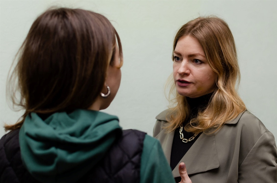Ірина Варакута під час відкриття простору