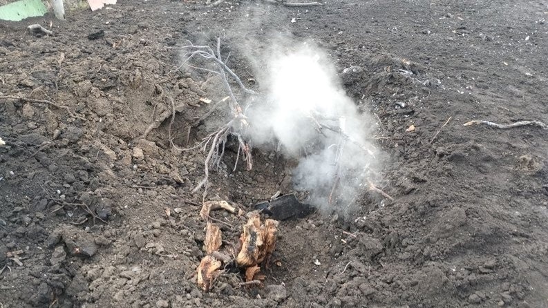 Вирва від падіння улвмків ракети