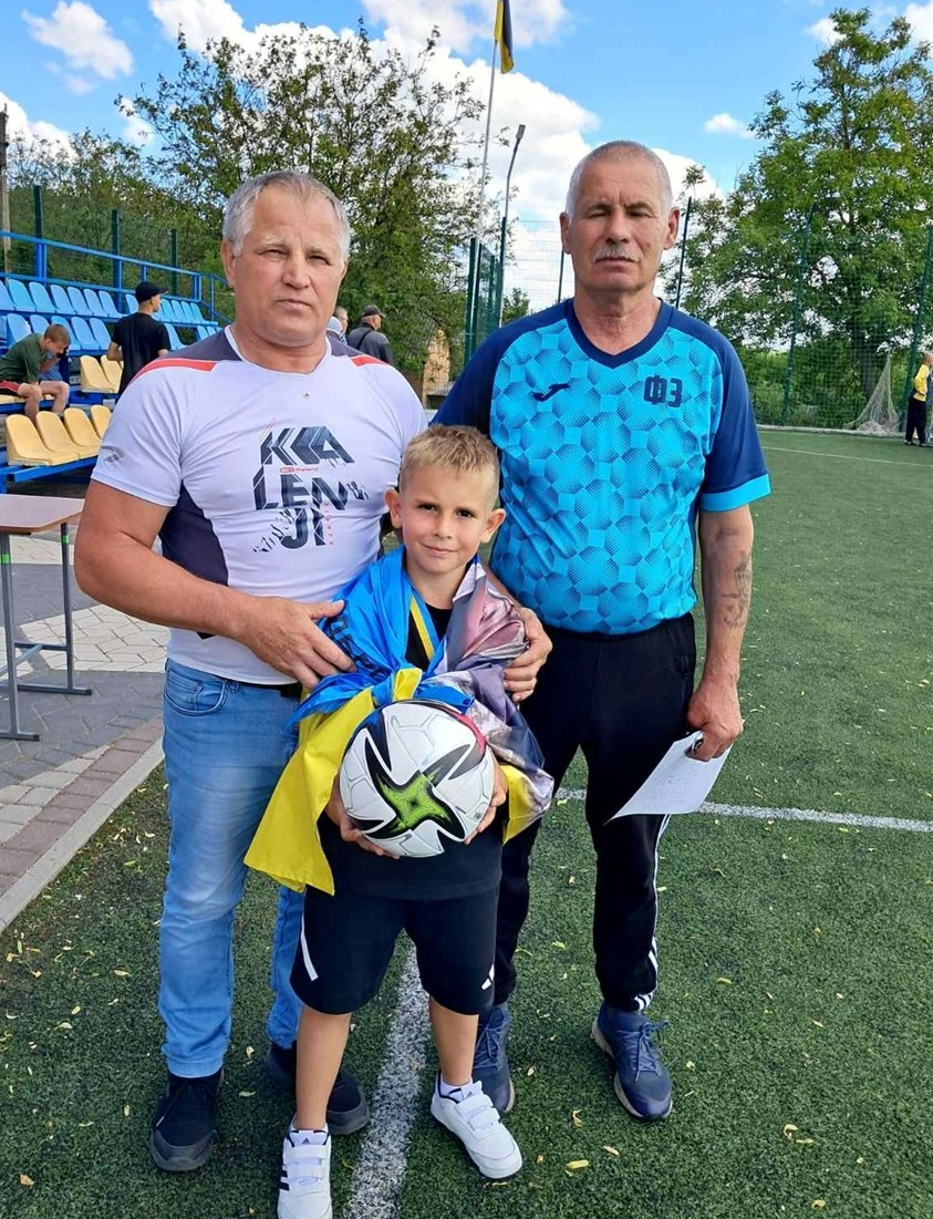Батько та син Сергія Дергунова та Анатолій Головатенко під час заходу