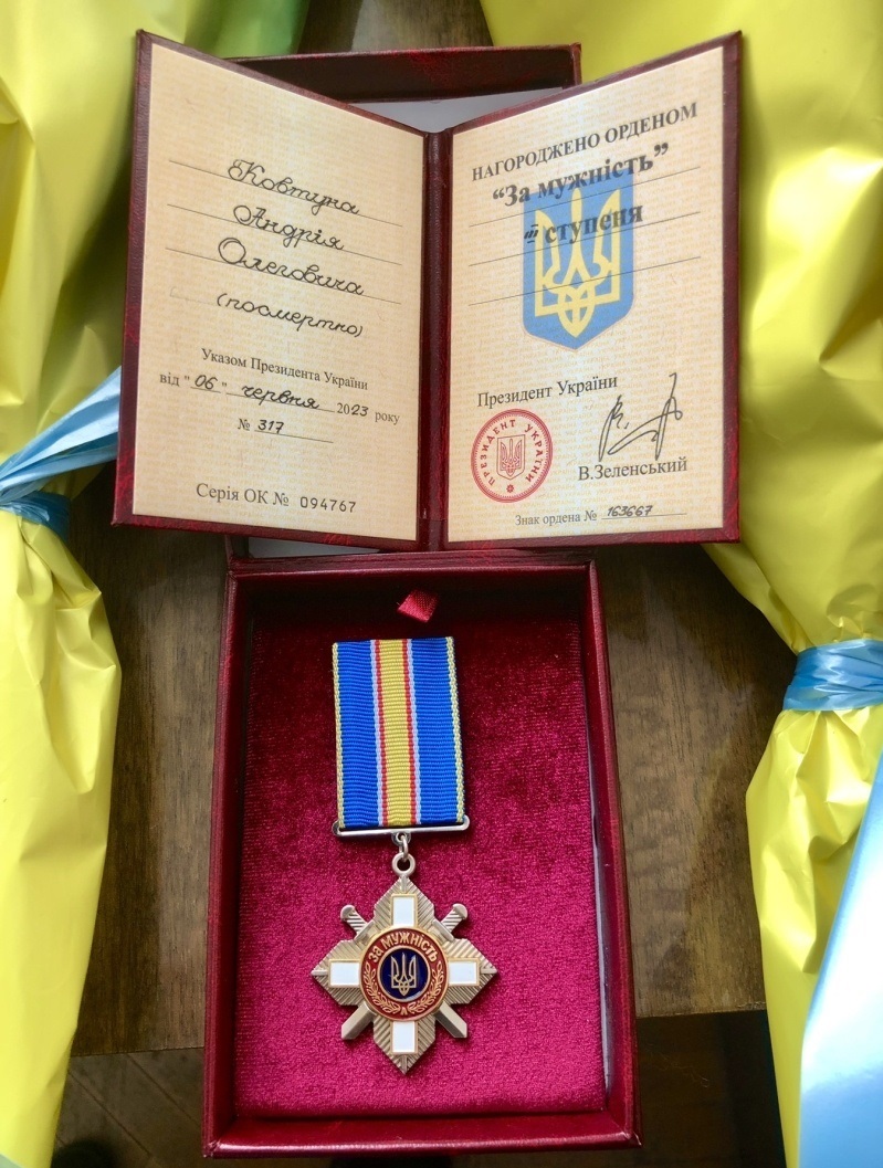 Орден “За мужність ІІІ ступеню”