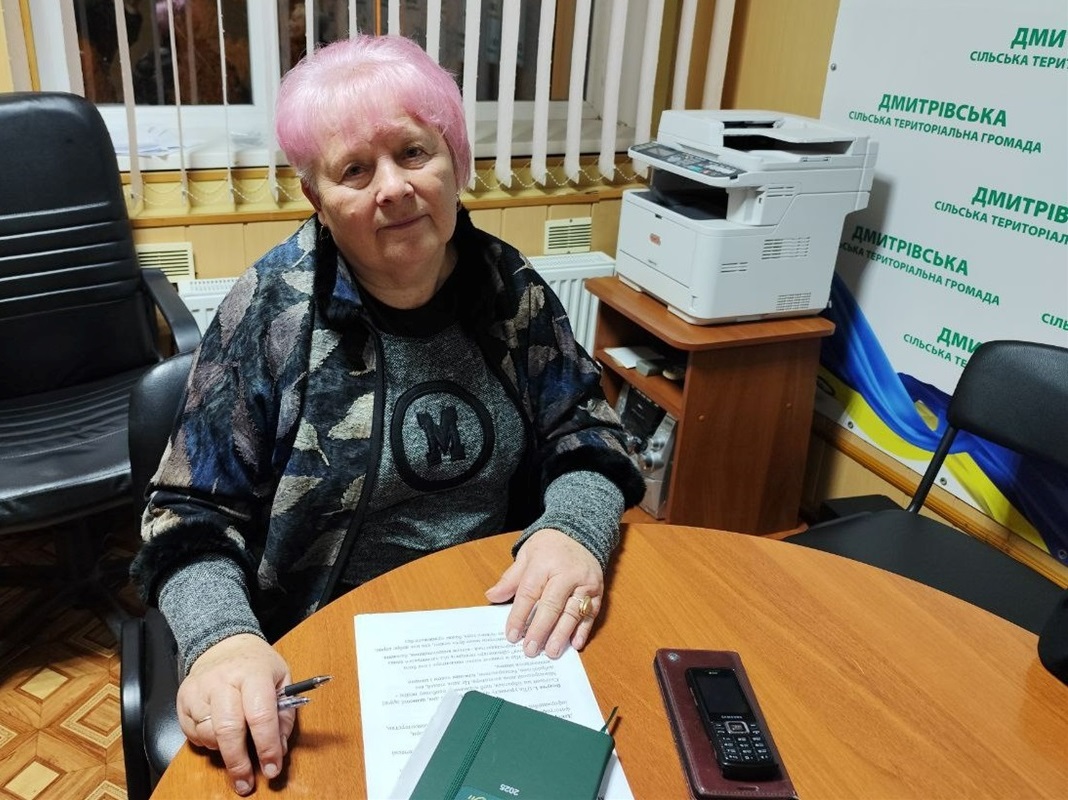 Голова Дмитрівської громади Наталія Стиркуль