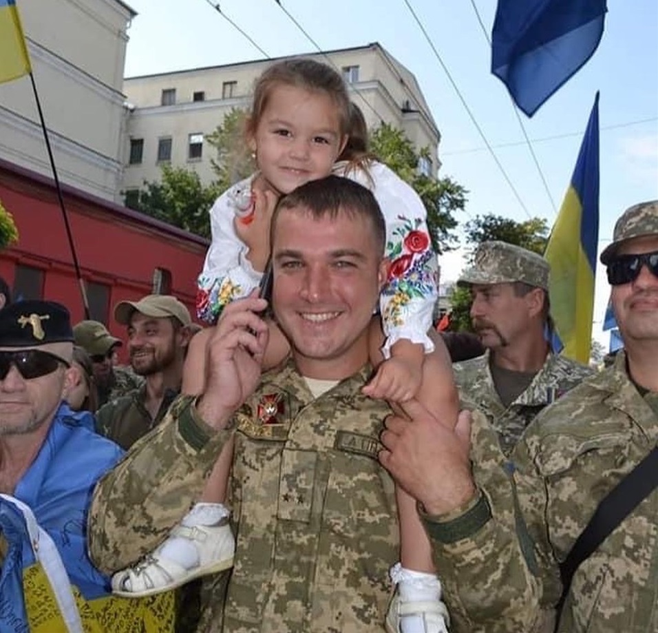 Антон Заєць з донькою