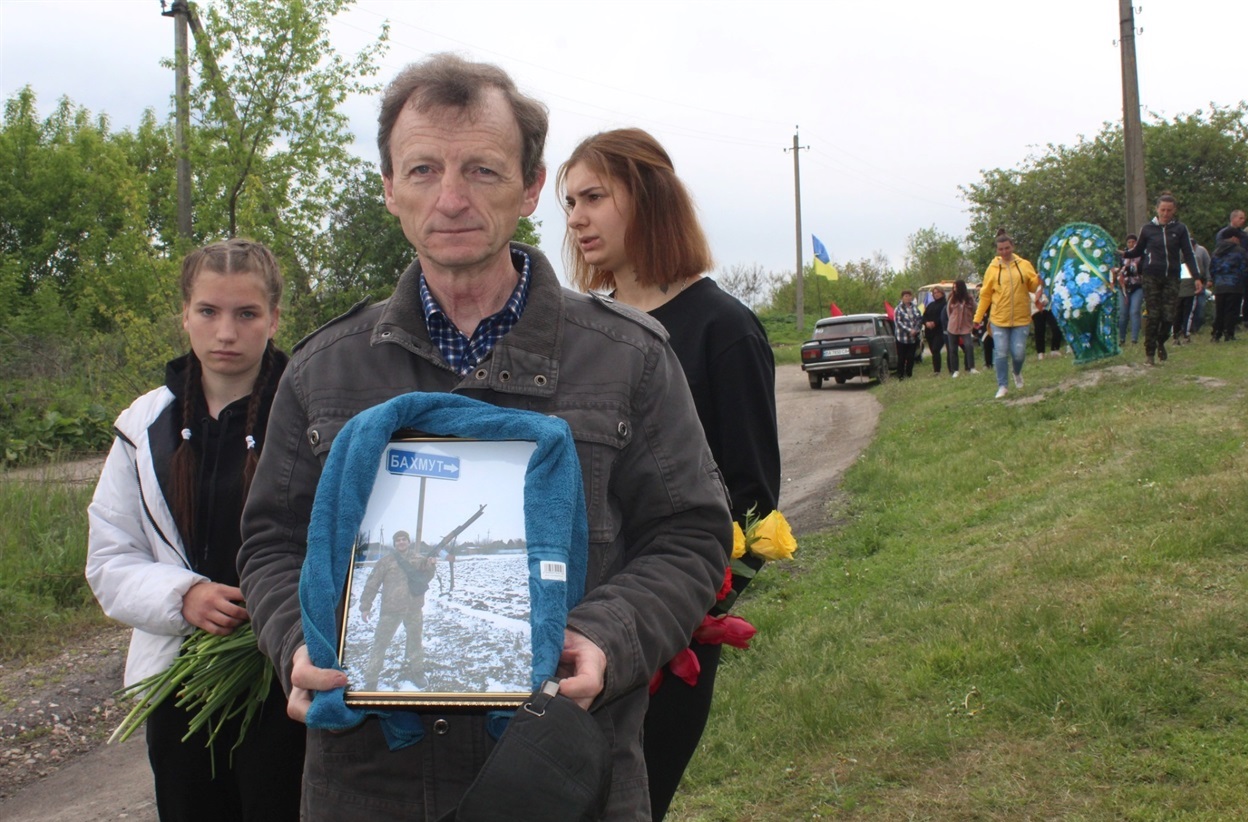 Під час прощання із захисником