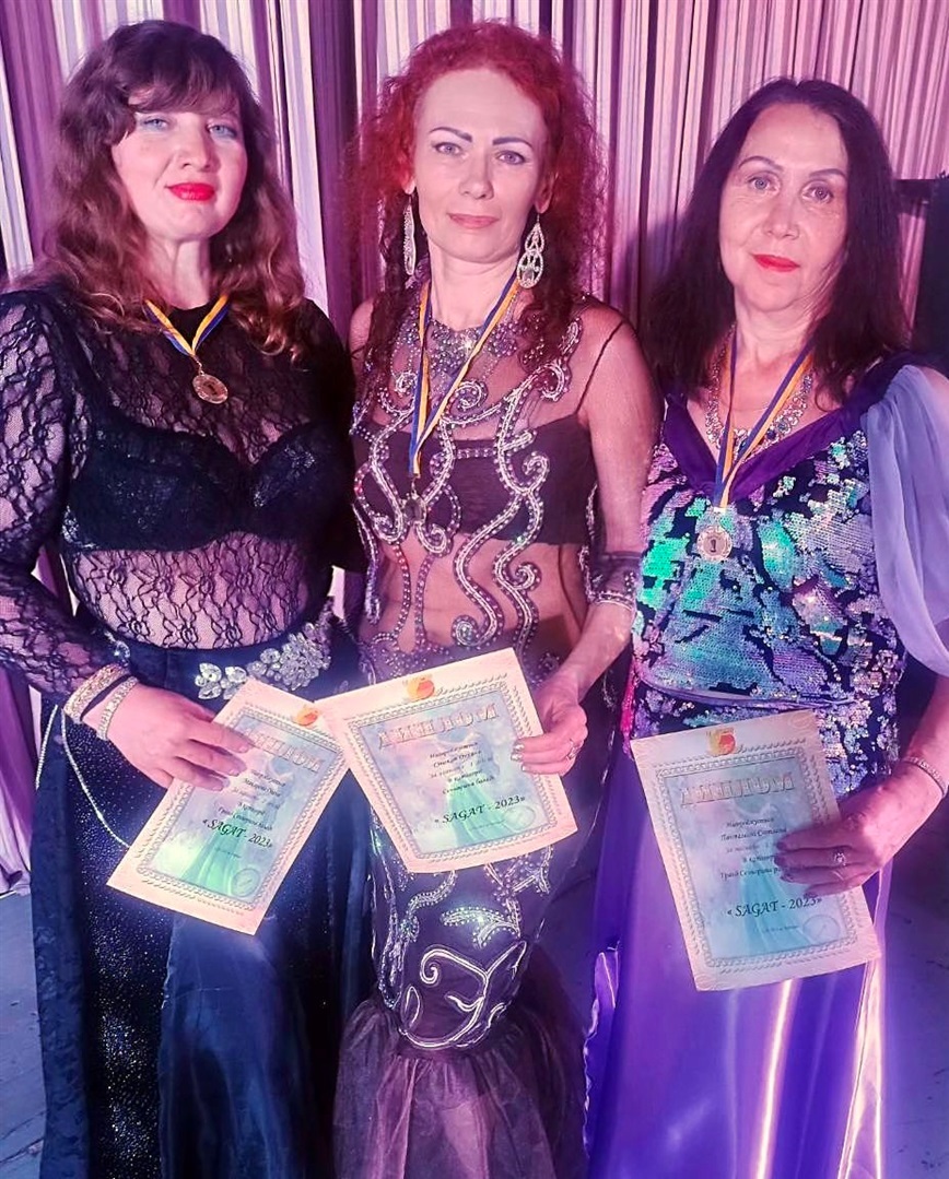 Переможниці сольних виступів: Олена Макарова, Оксана Сінокоп та Світлана Пантелєєва