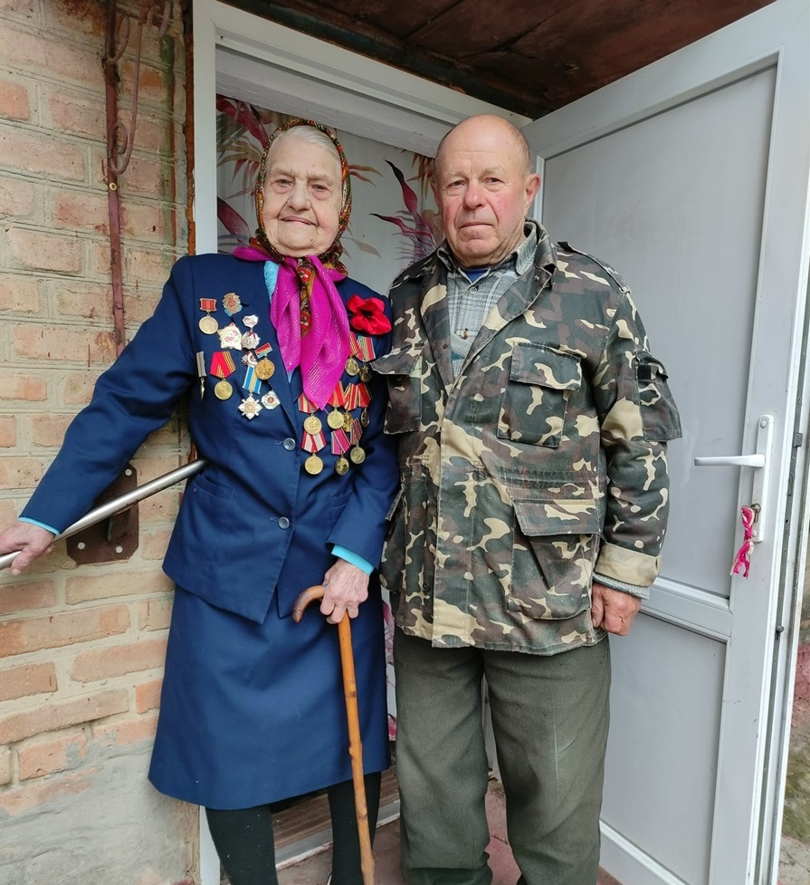 Ганна Дорофєєва з сином Валерієм