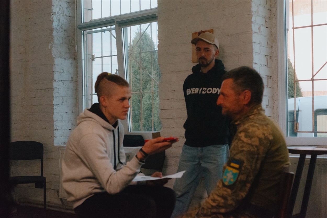 Під час інтерв'ю 