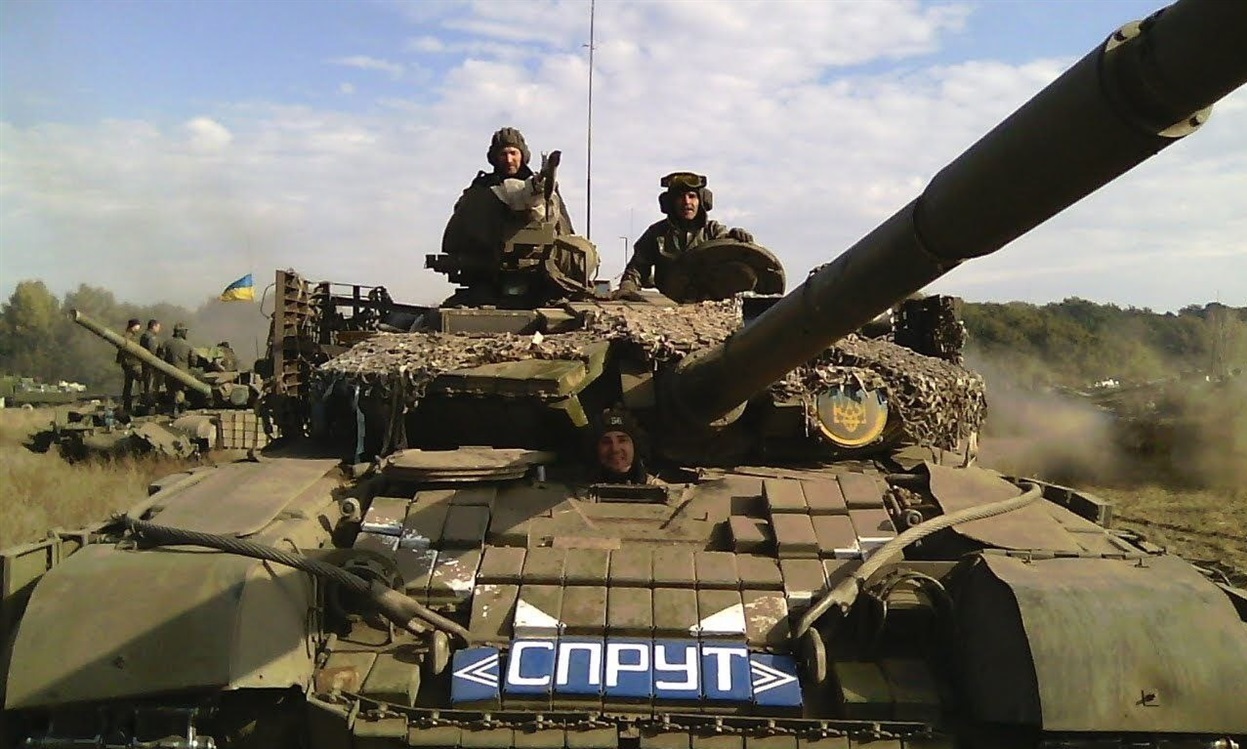 Олег Бойко на бойовому танку
