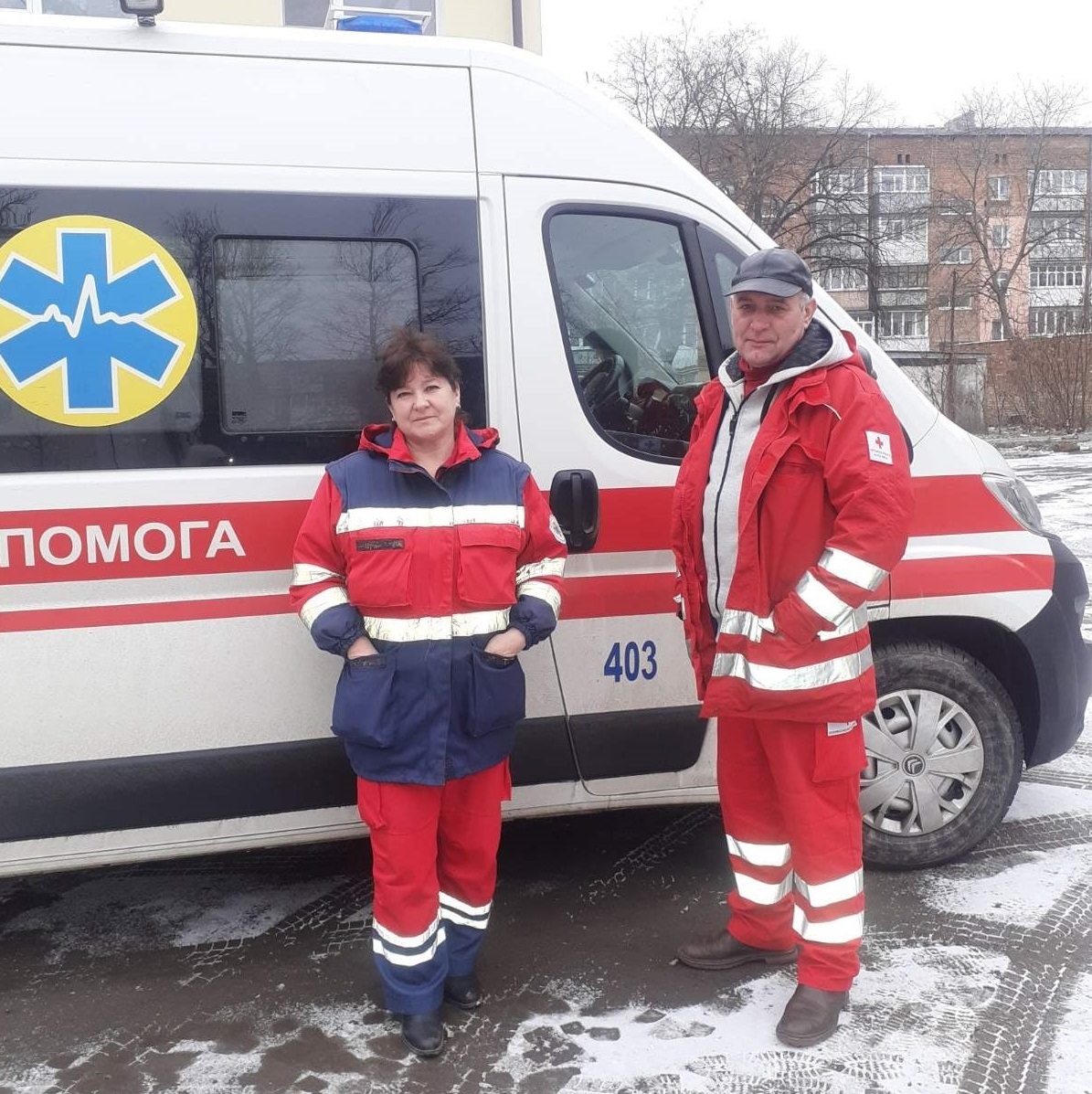 Галина та Юрій Онищук, працівники екстренної медичної допомоги міста Знам'янка