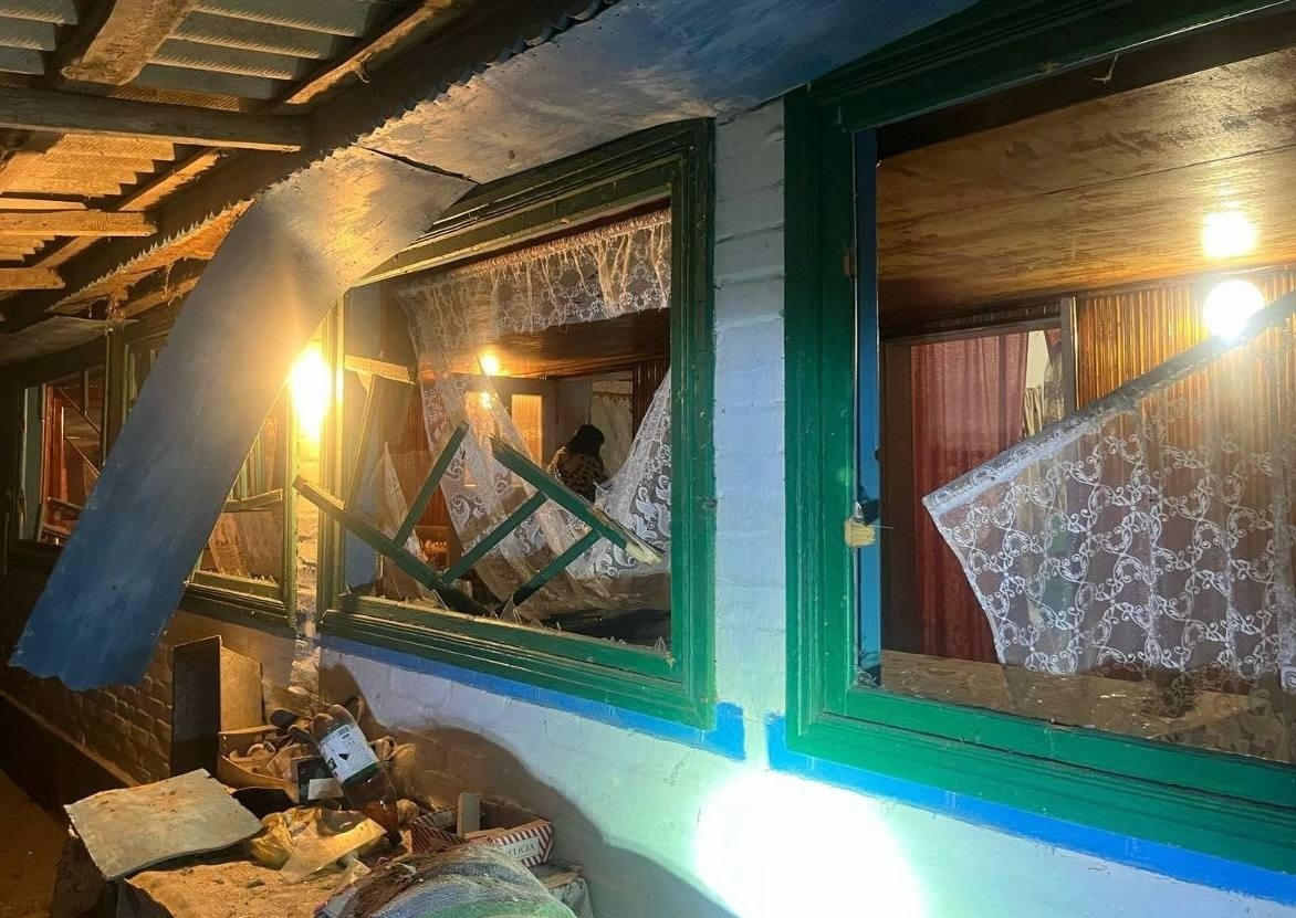 Одне із пошкоджених домоволодінь у Голованівському районі